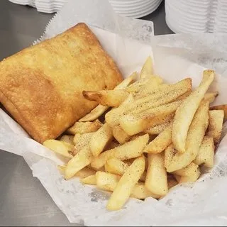 Pizza Puff with Fries Only
